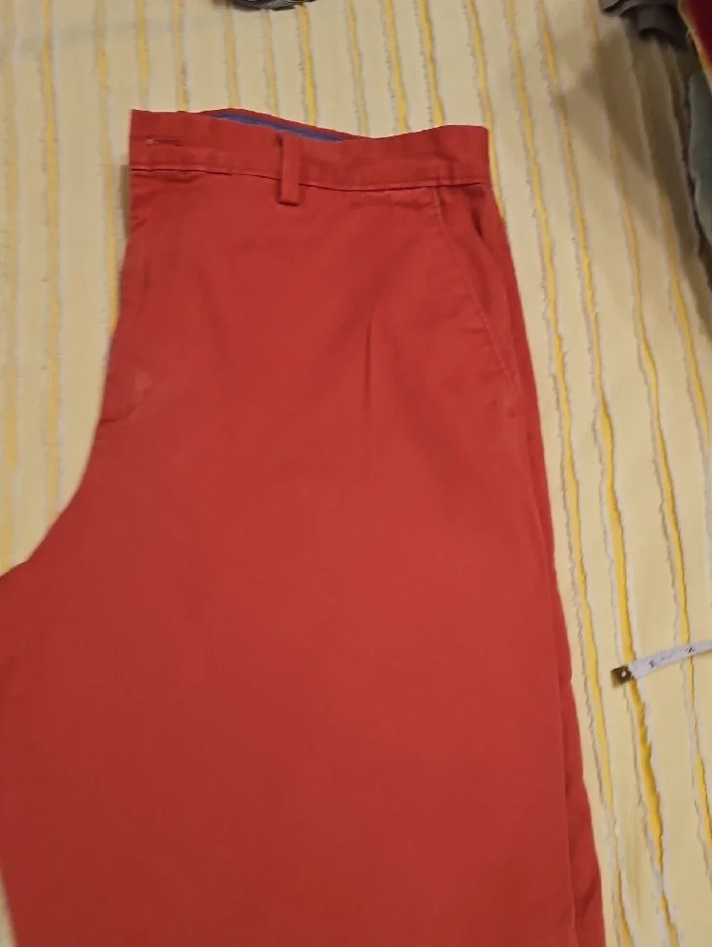Banana Republic Orange Emerson Shorts with Chambray Waistband